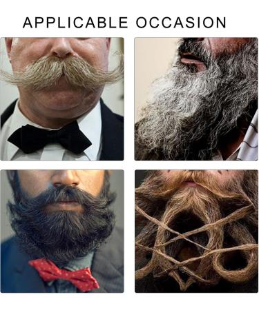 Professional Men's Beard Care Brush Bristles With Ergonomic Handle Comforable Mustache Grooming Tool Black Handle Black H - Buy Online on GoSupps.com