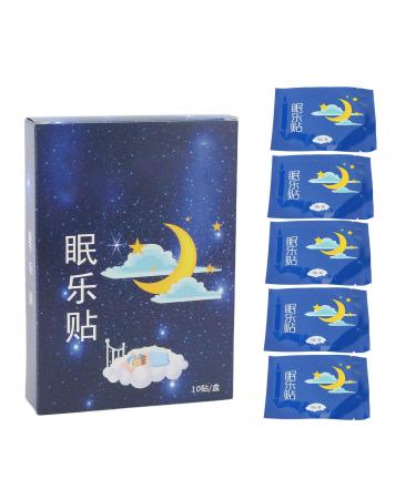 10 pieces of sleepless stickers sleeping plasters plant extract acupuncture point pressure massage relieves anxiety sleeping patches for friends and family