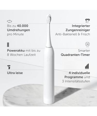 Wondersmile Schalltzahnbrush Pro Ultimate White Oral Care Set | 1 Pack for Bright Smiles - Buy Online on GoSupps.com