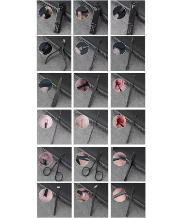 OUSIKA Nail Clippers Manicure Cutters Nail Clipper Set Household Stainless Steel Ear Spoon Pedicure Scissors Tool for Beauty Nails - Buy Online on GoSupps.com