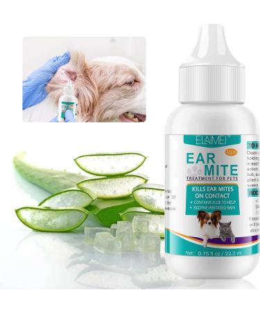 Ear Care For Dogs Ear Cleaner For Dogs Provides Relief For Yeast Infection Ear Mite Treatment For Pets Offers Relief For Pets Suffering From Ear Mites&Built-Up Wax And Dirt.For Puppy Cats And Dogs - Buy Online on GoSupps.com
