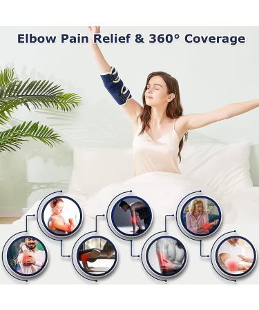 CAMECO Heated Elbow Wrap for Pain Relief | Electric Heating Pad for Tendonitis, Tennis Elbow & Arthritis | Dry Heat Therapy with Auto Shut Off | Adjustable for Arm, Leg, Knee | Men and Women - Ideal for Elbow Pain - Buy Online on GoSupps.com