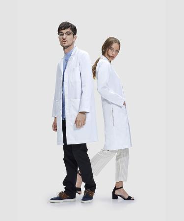Dr. James Professional Lab Coat with Smartphone and Tablet Pockets - 40 Inch Length White, XX-Small - Buy Online on GoSupps.com