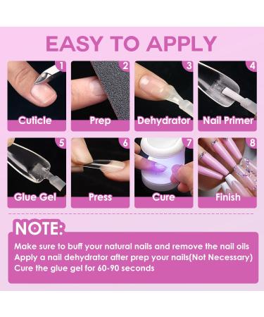 Melous 600PCS Clear Soft Gel Toenail Tips - Full Cover False Nails for Perfect Pedicure | M9-Clear Toe Nail Tips - Buy Online on GoSupps.com