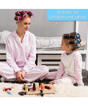 141-Piece Magnetic Hair Rollers Set - 60 Plastic Rollers, 60 Pins, 20 Clips, Hairnet | Versatile Sizes for All Hair Types - Buy Online on GoSupps.com