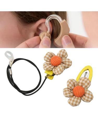 Sound Amplifier Clip Holder - Yellow Plaid Sound Aid Protection for Kids | Enhance Hearing Aid Safety - Buy Online on GoSupps.com