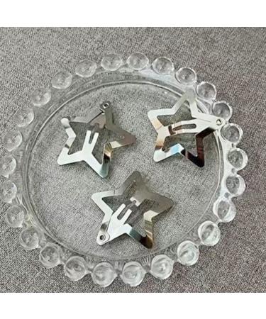 10pcs Silver Star Hair Clips - Non Slip Metal Barrettes for Women, Girls, Kids - Buy Online on GoSupps.com