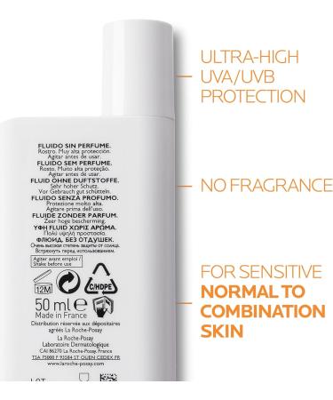 La Roche-Posay Anthelios UVMUNE 400 Invisible Fluid SPF50+ Sun Cream For Sensitive Skin 50ML - Buy Online on GoSupps.com