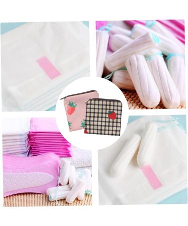 Gogogmy Women's Tampon Organizer - 2 Piece Multifunctional Pocket Bag for Menstrual Pads & Period Supplies - Compact & Adorable (13x13cm) - Buy Online on GoSupps.com