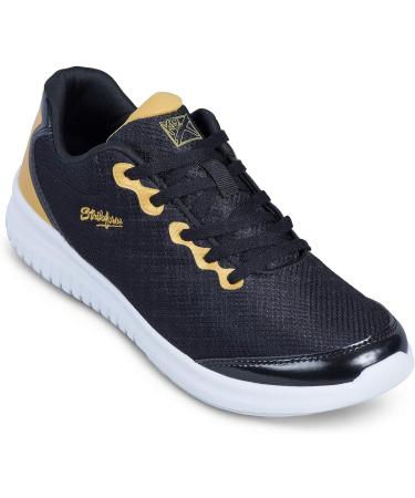 KR Strikeforce Glitz Women's Bowling Shoe - Black/Gold - Size 10 | FlexSlide Technology - Buy Online on GoSupps.com