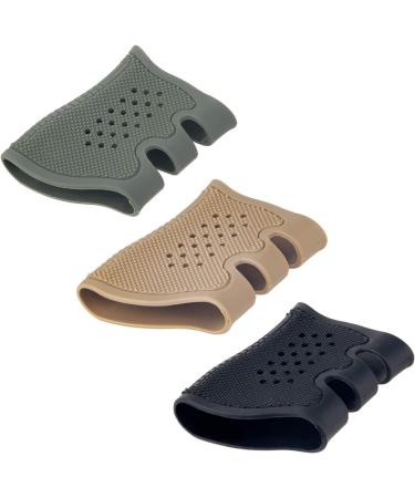 FOCUHUNE Anti-Slip Handle Sleeves for GK Gloves | Rubber Reef Glove Sleeve | Fits GK 17-41 | 2/3 Pack Black Khaki Army Green - International Shipping Available - Buy Online on GoSupps.com