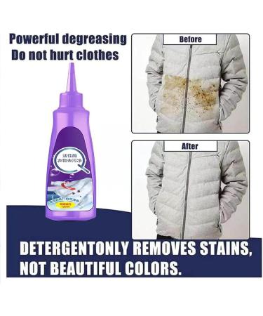 Ocennu Stain Remover Active Enzyme Laundry Stain Remover Purple Bottle Active Enzyme Laundry Stain Remover Garment Stubborn Stain Cleaner Oil Remover Clothes Oil Stain Remover (3Pcs) - Buy Online on GoSupps.com