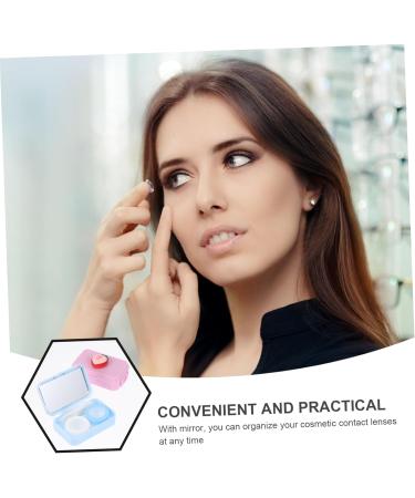 5-Piece Contact Lens Container Set - Travel Carrier Bag & Eye Care Storage Box for Dust-Free Protection - Buy Online on GoSupps.com
