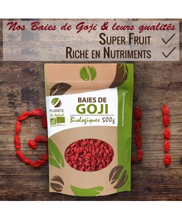 Organic Goji Berries Tibet Region - 500g - Buy Online on GoSupps.com