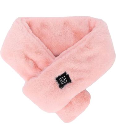 Wooxgehm Heated Scarf | Removable USB Heating Adjustable Neck Scarf - 3 Temperature Plush Scarf for Blood Circulation - Pink - Buy Online on GoSupps.com