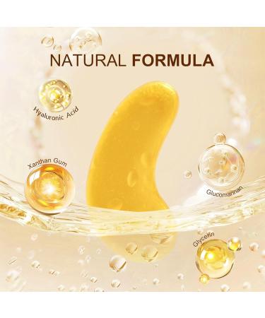 24K Gold Under Eye Patches - 10 Pairs Collagen Eye Masks for Dark Circles Puffiness & Wrinkles - Women's Skincare Treatment - Buy Online on GoSupps.com