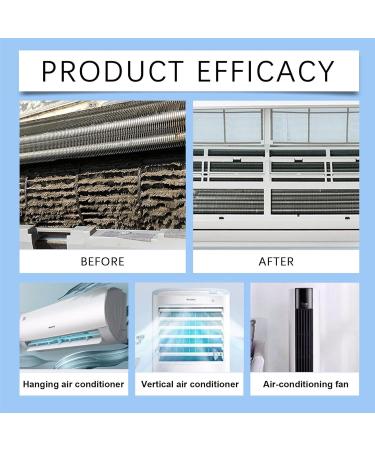 Air Conditioner Coil Cleaner | 120ml Rinse-Foam Spray | Ac Coil Cleaner Foaming Air Conditioner Coil Cleaner Spray for Dust Dirt - Buy Online on GoSupps.com