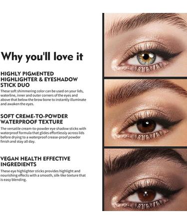  Opilroyn Long Lasting Makeup Burst Glow Lighting Eyeshadow Stick Eyeshadow Stick Creamy Eyeshadow Stick for Women Girls Party - Buy Online on GoSupps.com