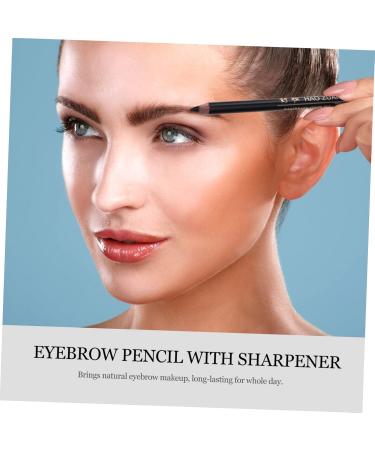 MUSISALY 8pcs Eyebrow Pen Wooden Eyeliner Pencil Eyebrow Pen Pencil 1 count (Pack of 1) Black - Buy Online on GoSupps.com