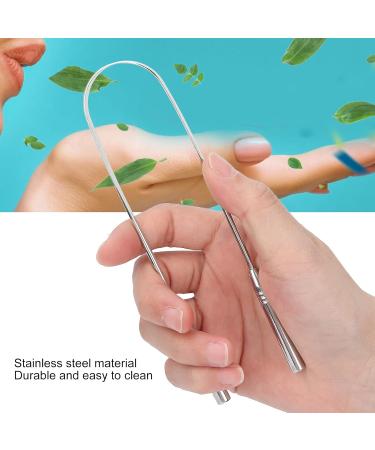 2 Pack Stainless Steel Tongue Scrapers for Bad Breath | Medical Quality Oral Care Tools for Adults & Children - Buy Online on GoSupps.com