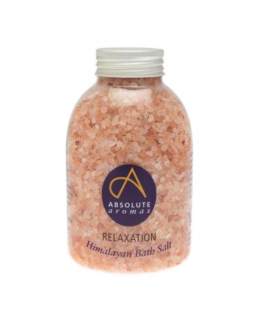 Absolute Aromas Relaxation Bath Salts 625g - Natural Pink Coarse Himalayan Salt Infused with 100% Pure Essential Oils of Bergamot Clary Sage Lavender and Petitgrain Relaxation 625 g (Pack of 1)