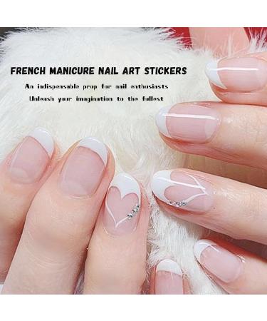36 Sheets French Tip Nail Guides - 1158 Self-Adhesive Nail Design Stickers for DIY Nail Art | 17 Styles | International Shipping - Buy Online on GoSupps.com