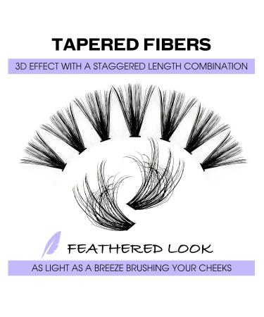 Shop 3D Individual Eyelashes | DIY Cluster Lashes 16-20mm | Fluffy D Curl | International Shipping - Buy Online on GoSupps.com