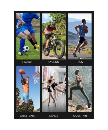 PerGar High-Quality Leg Compression Sleeves for Soccer & Basketball - Enhance Mobility & Performance (Black - Buy Online on GoSupps.com