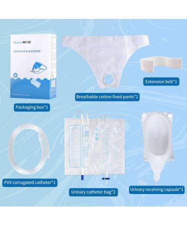 Silicone Urine Collector & Catheter Bags - Reusable Wearable Urinal System for Elderly Men | Bladder Control Solutions - Buy Online on GoSupps.com