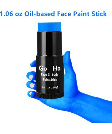 Go Ho Cream-Blendable Blue Face Paint Stick (1.06 Oz) - Full Body Paint Stick for Adults & Kids - Halloween Cosplay & SFX Makeup - Waterproof - Buy Online on GoSupps.com