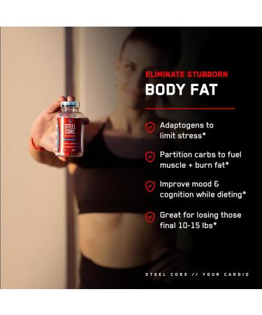 SteelFit Steel Core | Stimulant-Free Fat Burner | Boost Metabolism & Target Belly Fat | 90 Count - Weight Loss Supplement - Buy Online on GoSupps.com
