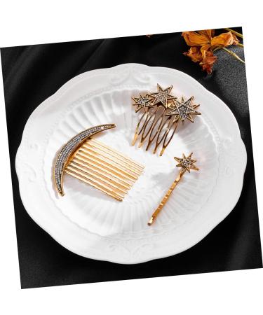 PLAFOPE 1 Set Star Moon Hairpin Hair Accessories Hair Barrettes Hair Side Comb Clip Star Barrettes Star Hairpins Wedding Side Comb Star Hair Clips Hair Clip Side Comb Hair Pin Hair Comb - Buy Online on GoSupps.com