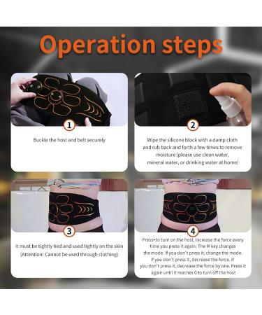 Chowchee EMS Abdominal Muscle Trainer - 10 Modes 30 Intensities LCD Screen - Effective Belly Training Device for Fast Results - Buy Online on GoSupps.com