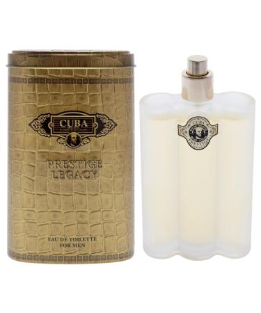 Cuba Prestige Legacy Eau De Toilette Spray Parfums Des Champs for Men 3 Ounce Brown