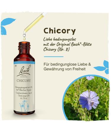 Original Bach Flower Drops No. 8 Chicory - 20ml | Support & Nurture Loved Ones | International Shipping Available - Buy Online on GoSupps.com