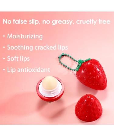 Buy KISSIO Strawberry Lip Balm | Moisturizing Lip Care with B5 & Jojoba Oil | Soothes Chapped Lips & Enhances Elasticity | Cruelty-Free | 0.12 oz - Buy Online on GoSupps.com