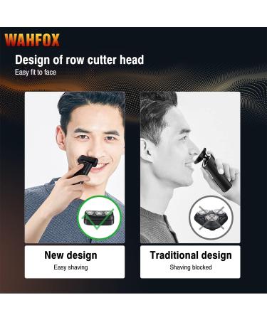 WAHFOX Electric Shaver - Wet & Dry Rechargeable Shaver with Charging Stand & Pop-up Trimmer | Includes Shaving Cream - Buy Online on GoSupps.com