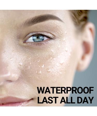 FENVIRN Eyebrow Stamp Kit - 20 Waterproof Stencils for Perfect Dark Brown Brows - Buy Online on GoSupps.com