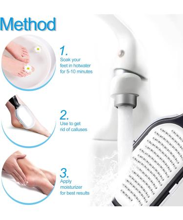 Sularpek Foot File Foot Scraper Best Foot Care Pedicure Metal Surface Tool to Remove Hard Skin Can Be Used on Both Wet and Dry Feet Surgical Grade Stainless Steel File - Buy Online on GoSupps.com