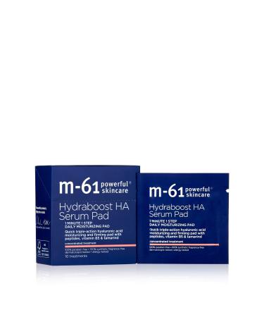 M-61 Hydraboost HA Serum Pad- 10 Treatments- 48 hour moisturizing and firming serum pad with hyaluronic  vitamin B5 & E