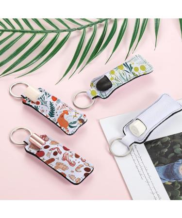 Valyria Sublimation Blanks Chapstick & Lipstick Holder Keychains Bulk Pack - White Rectangle (20 Pcs) - Buy Online on GoSupps.com