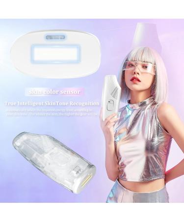 Laser Hair Removal Device for Women and Men - 999,900 Flashes, 9 Energy Levels - Permanent IPL Hair Removal Tool for Facial, Legs, Arms, Whole Body (White) - Buy Online on GoSupps.com