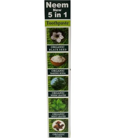 Neem Essential Toothpaste 5-in-1 Formula 6 Pack - Natural Oral Care Solution - Buy Online on GoSupps.com