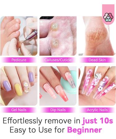 Saviland Professional Electric Nail Drill Kit - 35000 RPM Rechargeable File with 8 Bits & 50 Sanding Bands for Manicure Pedicure - Nail Art Remover for Salon Manicurists - Buy Online on GoSupps.com