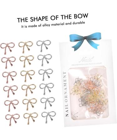 Beatifufu 1 Nail Decoration Nail Accessories Charms Nail Jewelry Nail Art Studs Nail Stickers for Nail Art Bowknot Nail Studs Stickers for Nails Manicure Supplies Nail Decal Stickers Alloy 12.4X7.2X0.2cm As Shown - Buy Online on GoSupps.com