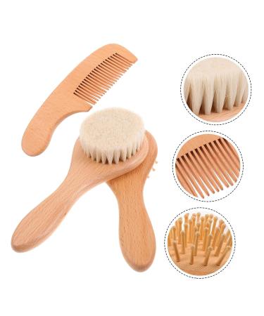 Minkissy Body Scrub Set - Exfoliator Shampoo Goat Bristle for Newborns to Adults | Shower Brush, Scalp Comb, Loofah, and Wooden Baby Hair Cap - Buy Online on GoSupps.com