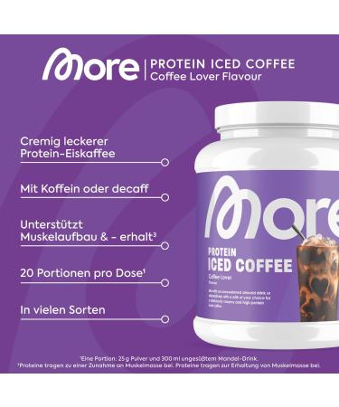 More Protein Iced Coffee - Dark Cookie Crumble 500g | Low Sugar & Fat | Premium Quality - Made in Germany - Buy Online on GoSupps.com