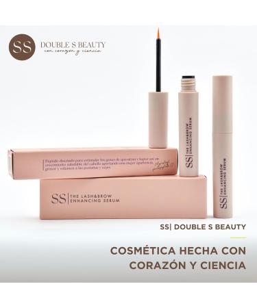  SS Double S Beauty SS | Double S Beauty - The Enhancing Eyelash and Eyebrow Serum | Eyebrow Growth Serum | Long Strong and Bushy Eyelashes and Eyebrows | Peptides + Niacinamide + Chamomile Extract + Vitamins - Buy Online on GoSupps.com