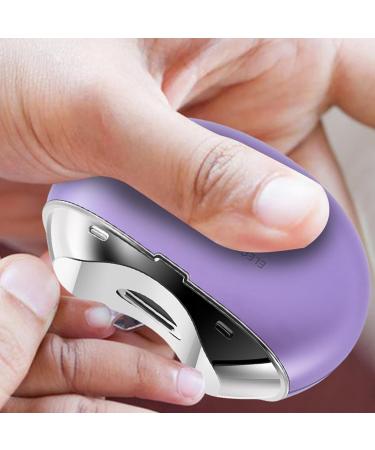 Electric Fingernail Cutter | Electric Automatic Nail Clipper | Rechargeable Cutter and File Nail Clipper LCD Digital Display Clipper with Light & 3 Speeds for Children Kids Adult Purple - Buy Online on GoSupps.com