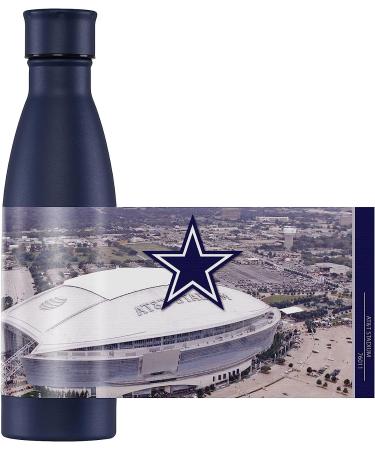 FOCO Dallas Cowboys 18oz Stainless Steel Water Bottle - Official NFL Team Logo | Team Color Metal Bottle - Buy Online on GoSupps.com